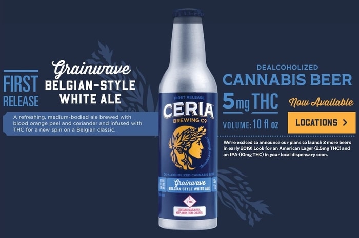 Ceria a cannabis-infused non-alcoholic beer.