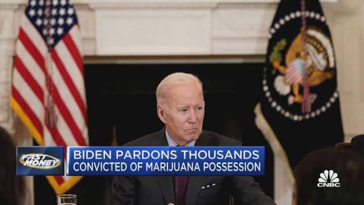 Cannabis company Canopy applauds Biden’s marijuana pardons as stock surges