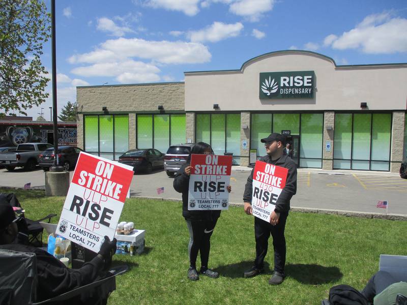 Striking cannabis workers in Joliet get support