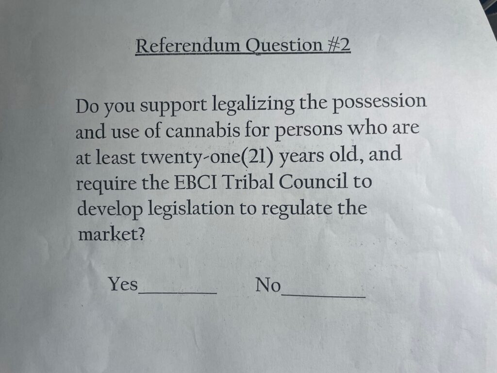 Western NC tribe could legalize marijuana on tribal lands