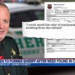 Former St. Johns County Sheriff given warning after being found with marijuana