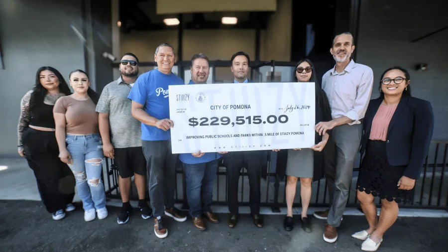 Popular cannabis brand presents Southern California city with $230K donation