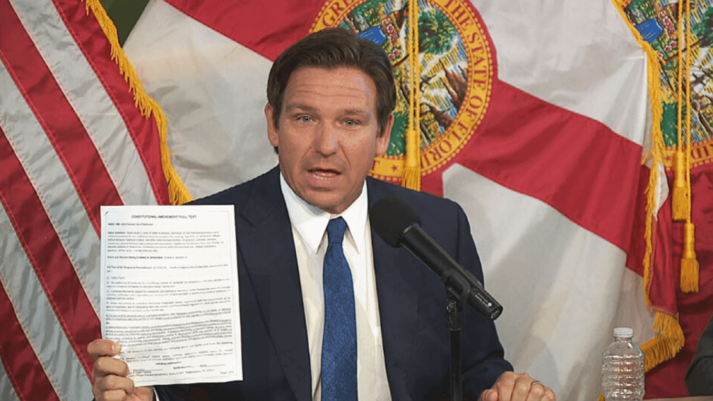 'Corporate cartel': DeSantis stops in Pensacola to shoot down marijuana amendment